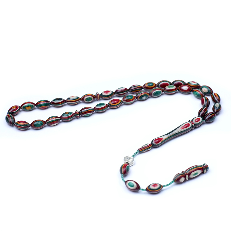  Arpa Kesim Küçük Boy Kafur Ağacı Tesbih 6x10mm