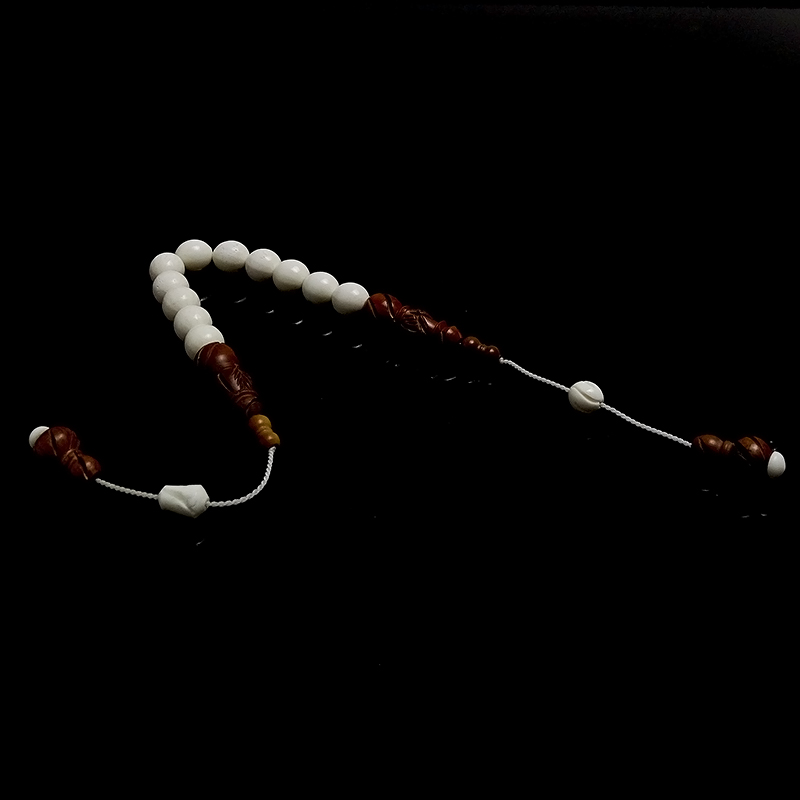  Oyma Kuka İmame Tasarımlı Deve Kemiği Zaza Tesbih 