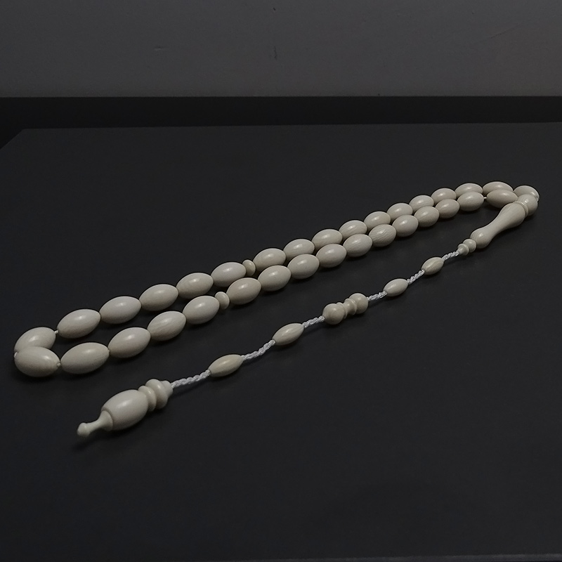 Badem Model Doğal Materyalden Sistemli Fosil Tesbih 