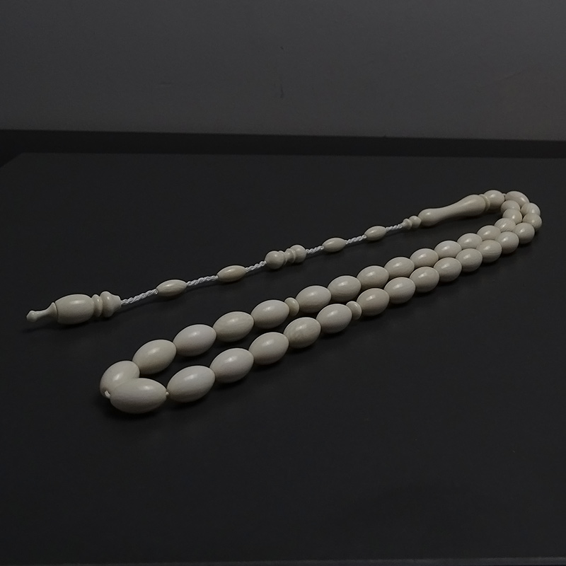 Badem Model Doğal Materyalden Sistemli Fosil Tesbih 