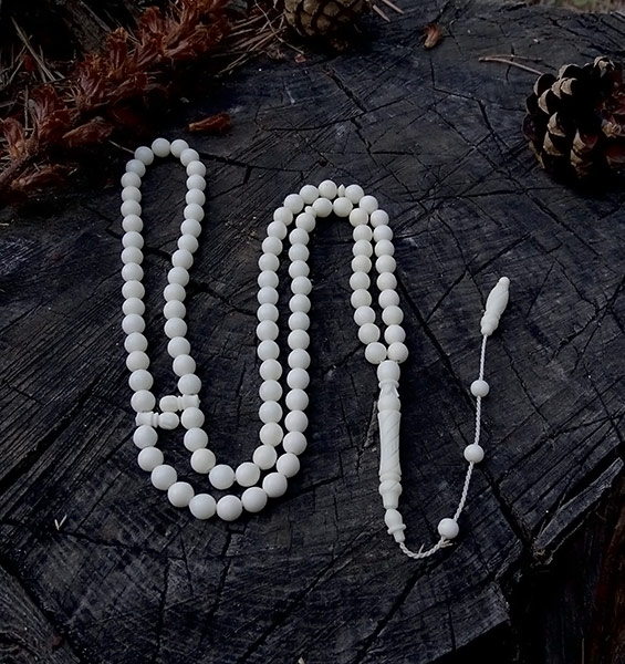 İmame Oyma İşçilikli Deve Kemiği Namaz Tesbihi