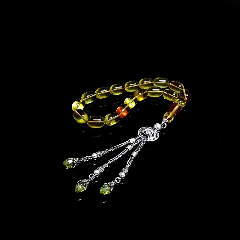 Kapsul Model Efe Boy Damla Kehribarı Tesbih 