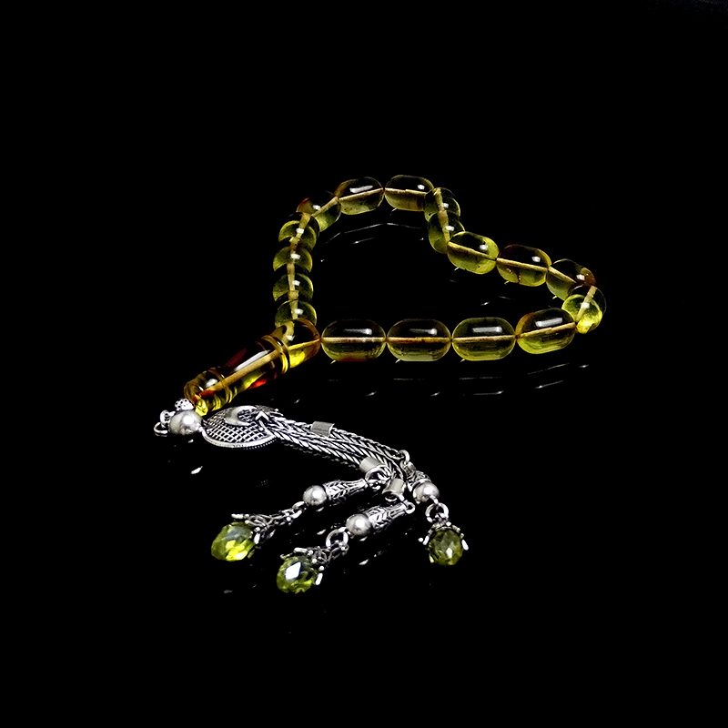 Kapsul Model Efe Boy Damla Kehribarı Tesbih 