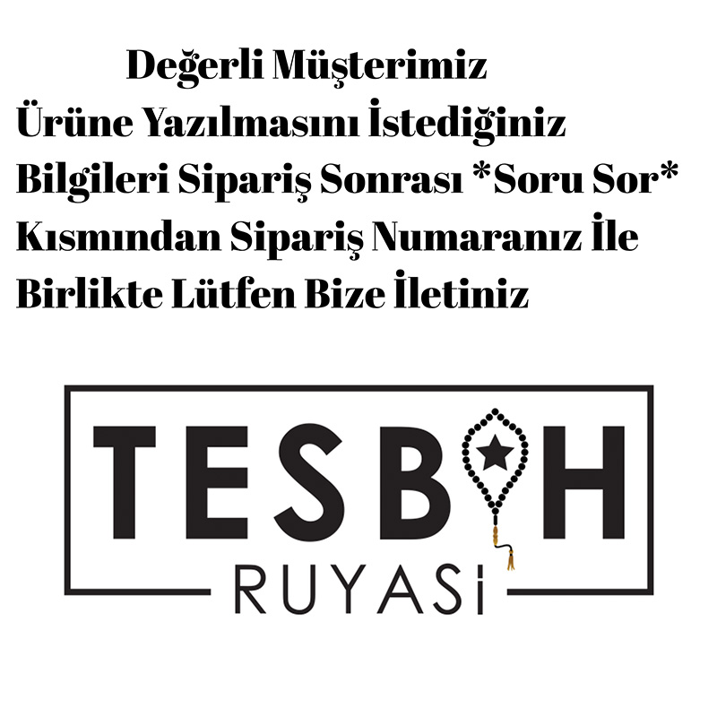 Kişiye Özel Kutusunda Kişiye Özel Tasarım Kehribar Tesbih 