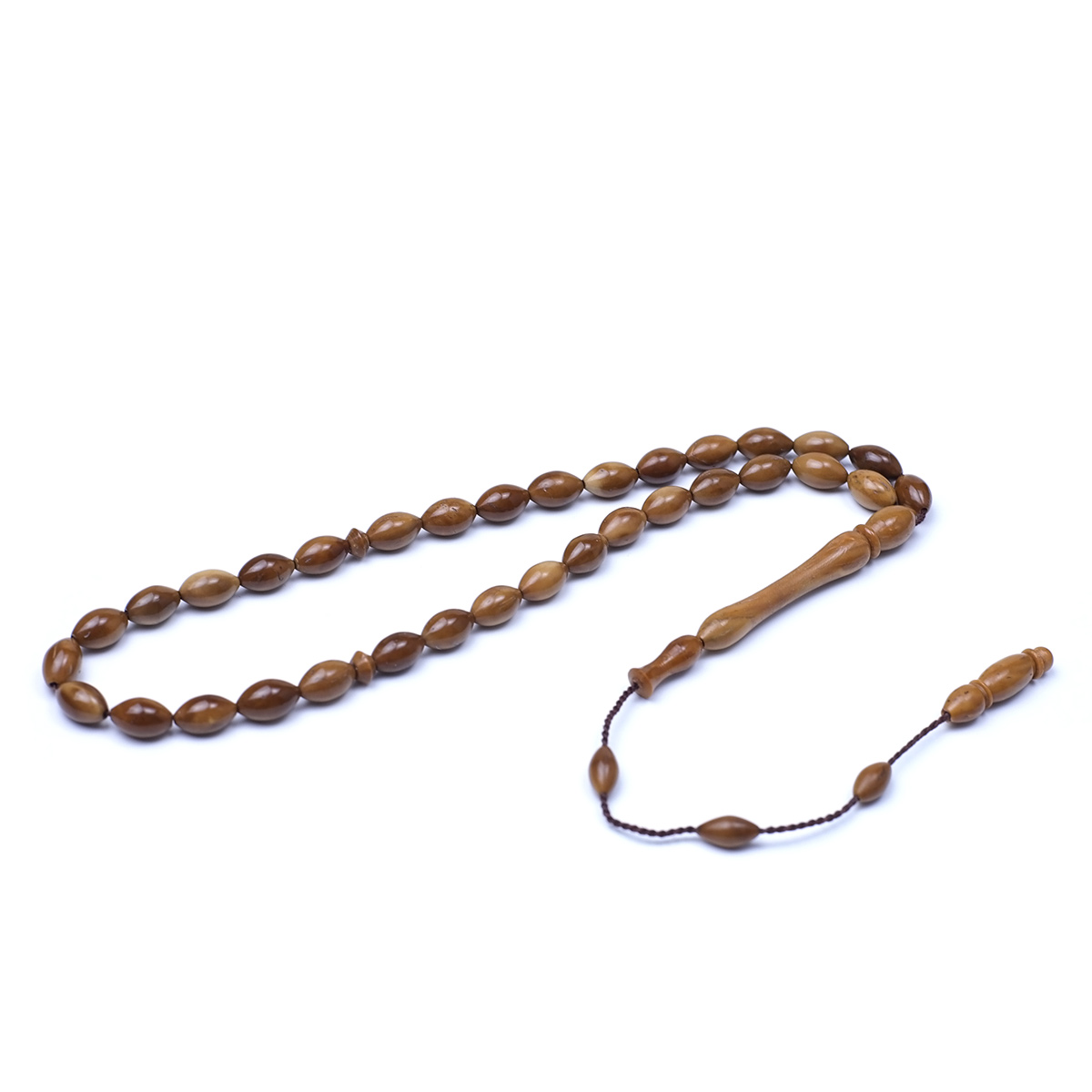 Küçük Boy Beyzi Kesim Kuka Tesbih 6x10mm