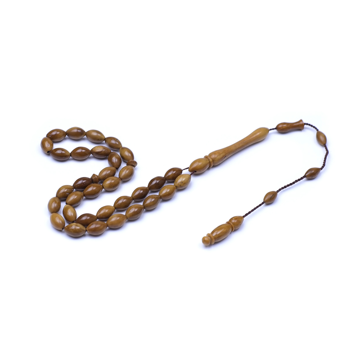 Küçük Boy Beyzi Kesim Kuka Tesbih 6x10mm