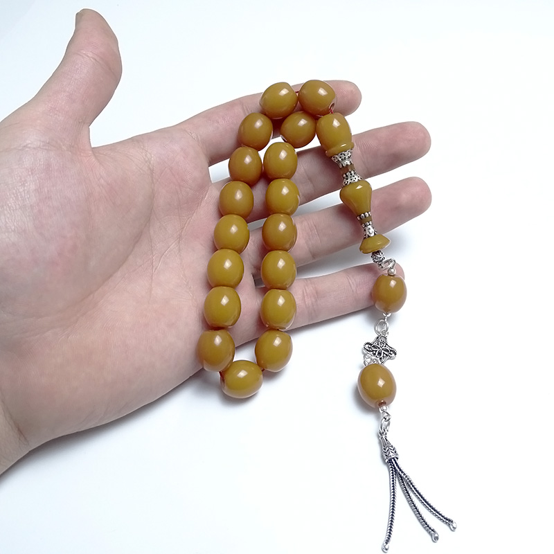 Küt Kesim Gümüş Tasarımlı Maskot Tesbih