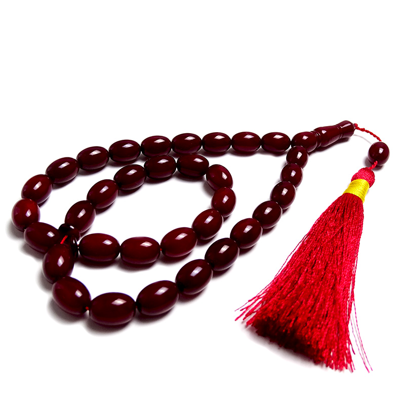 Vişne Rengi Osmanlı Kehribarı Benzetmesi Sıkma Kehribarı Tesbih