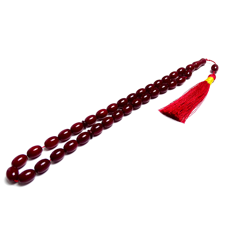 Vişne Rengi Osmanlı Kehribarı Benzetmesi Sıkma Kehribarı Tesbih