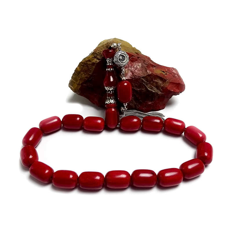 Vişne Renk Maskot Tesbih