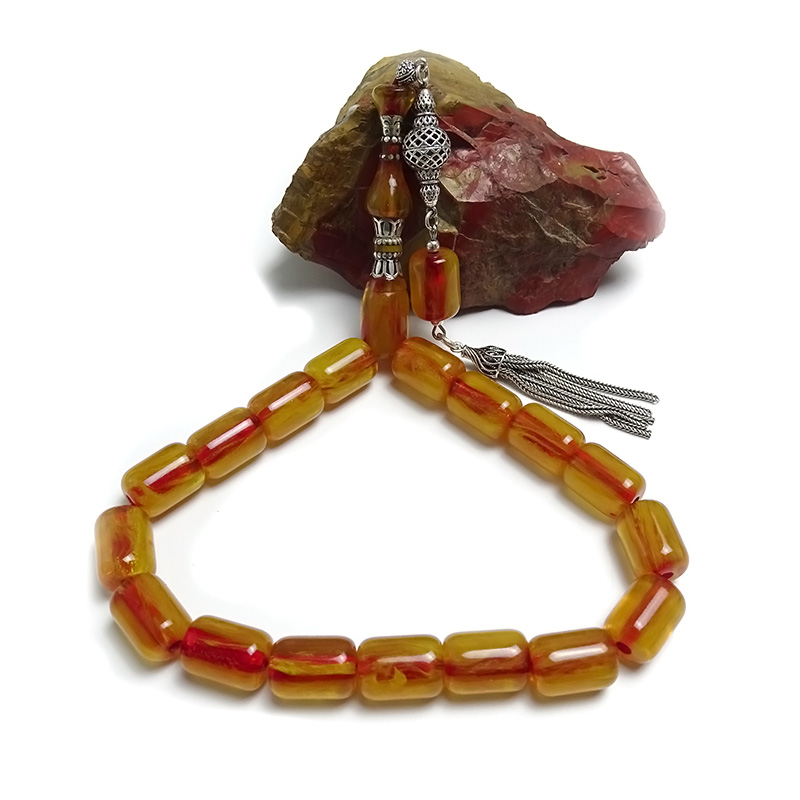 Yoğun Hareli Kapsül Kesim Maskot Tesbih