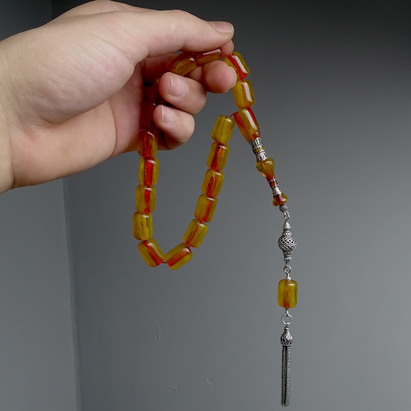 Yoğun Hareli Kapsül Kesim Maskot Tesbih