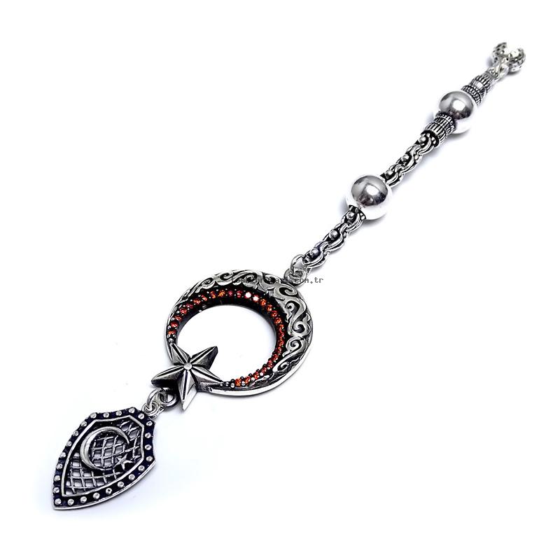 Silver Prayer Beads Tassel