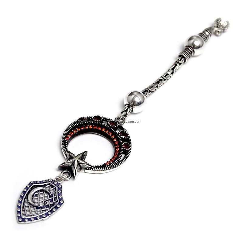 Silver Prayer Beads Tassel