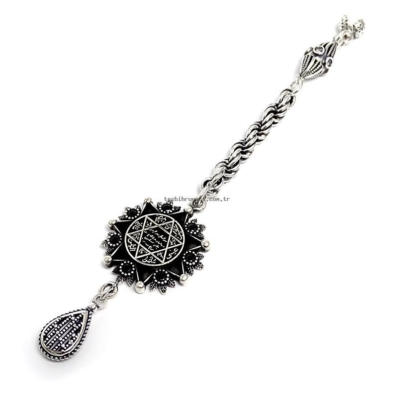 Silver Prayer Beads Tassel