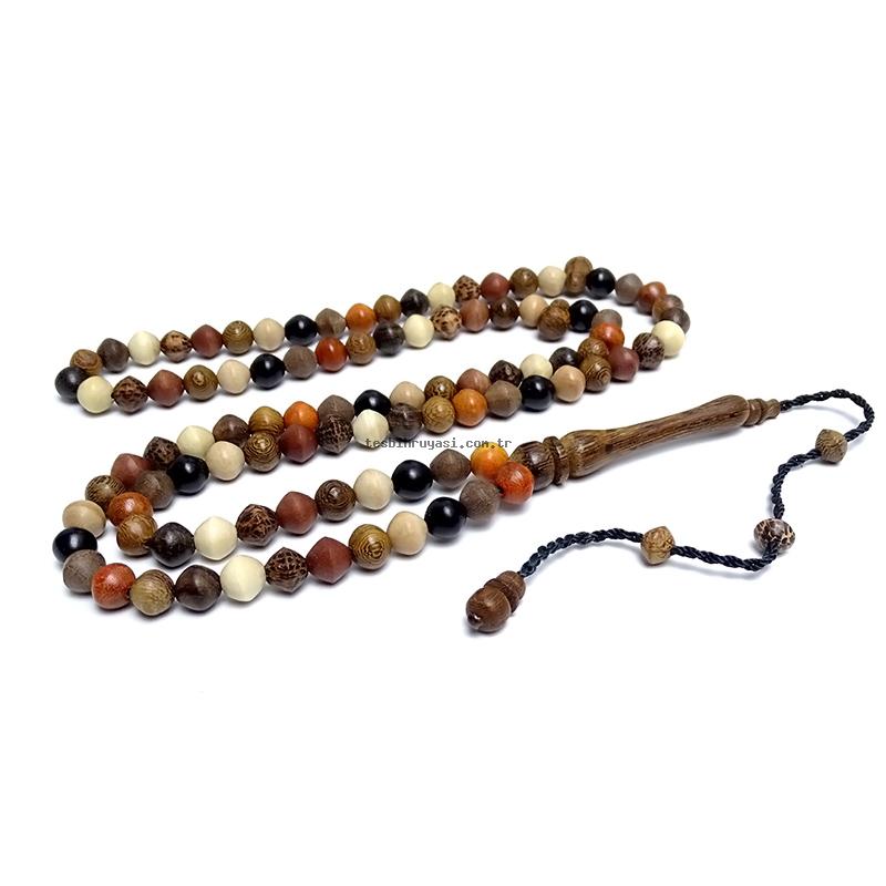 Çeşitli Ağaçlardan Handmade Prayer Beads