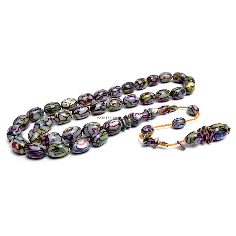Arizona Multicolor Galalith Prayer Beads