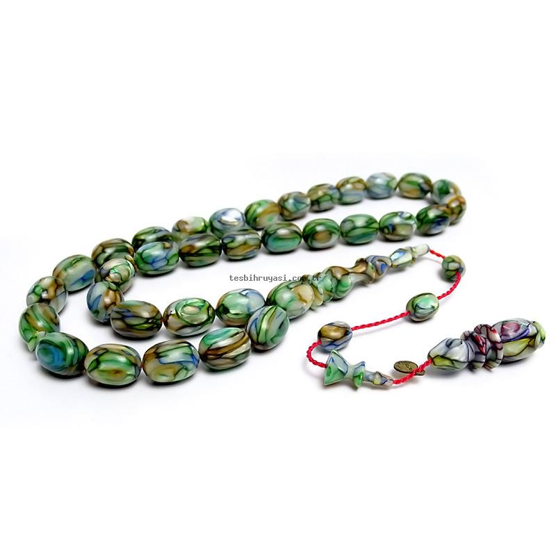 Arizona Multicolor Galalith Prayer Beads