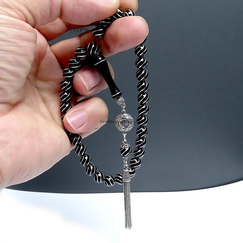 Bilek Size Oltu Stone Prayer Beads