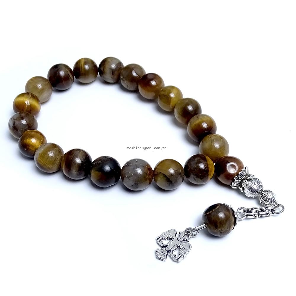 Natural Stone Tiger's Eye Prayer Beads
