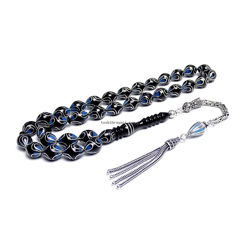 Silver Engraved Oltutaşı Prayer Beads