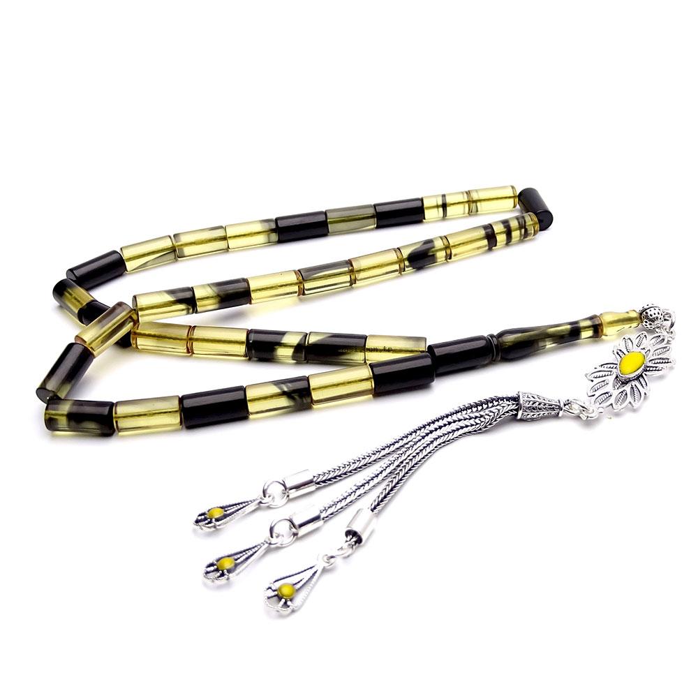 Colored Kesme Amber Prayer Beads