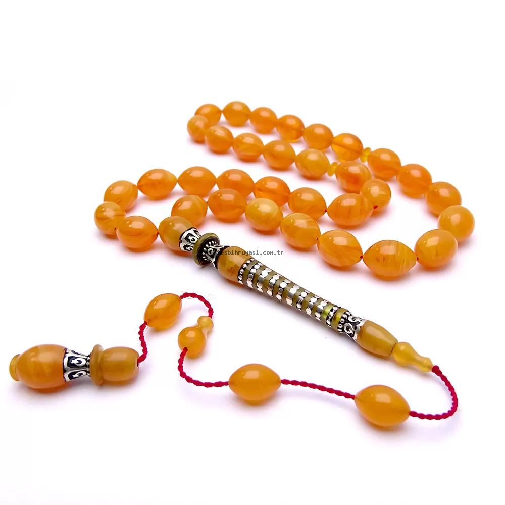 Silver Nakkaş İmameli Orange Amber Prayer Beads 1,355.64 TL KDV