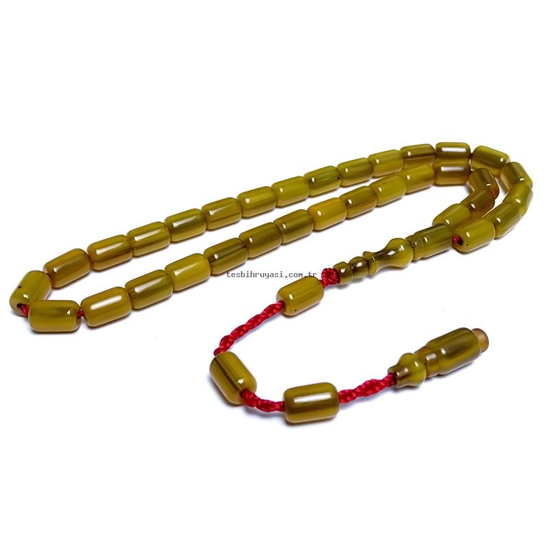 Color Alır Pressed Amber Prayer Beads