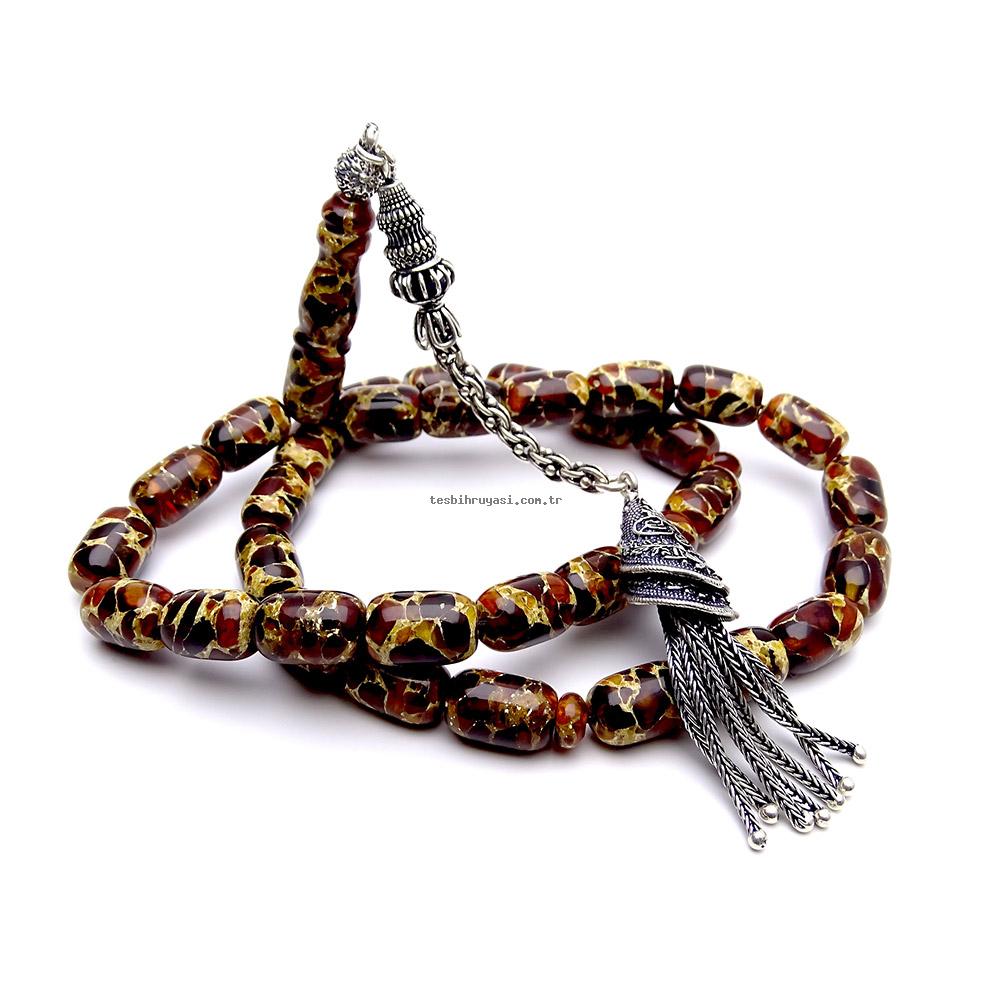 Mozaik Amber Prayer Beads