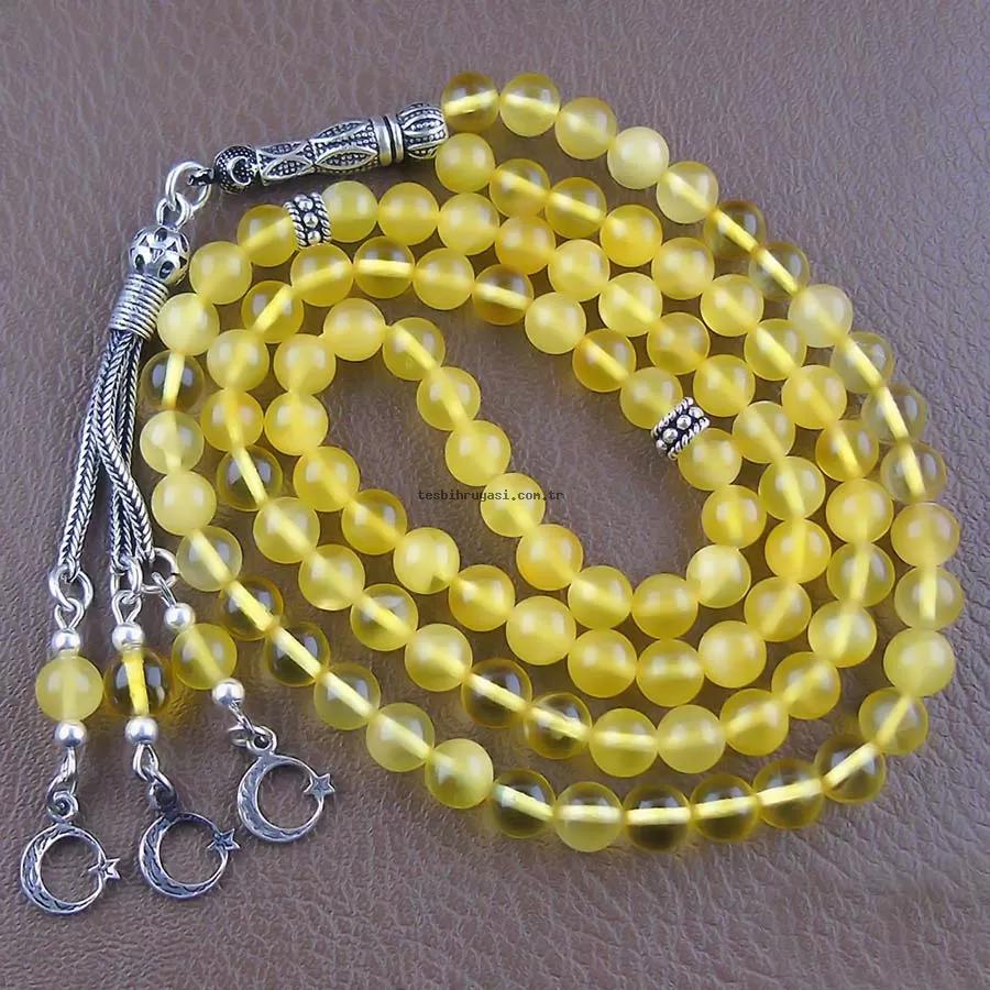 Drop Amber Namaz Prayer Beads