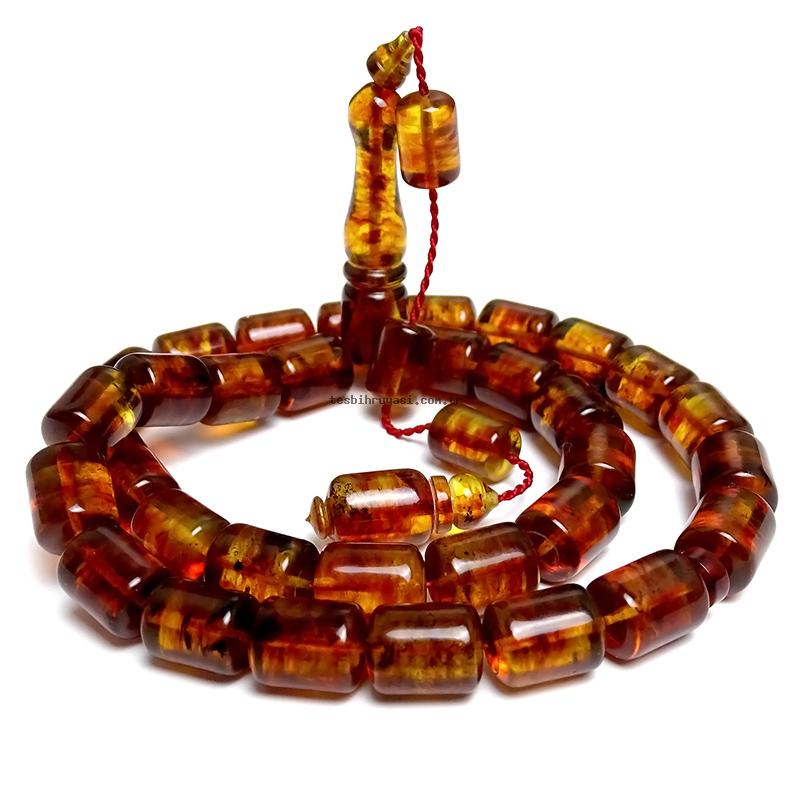 Drop Amber Prayer Beads