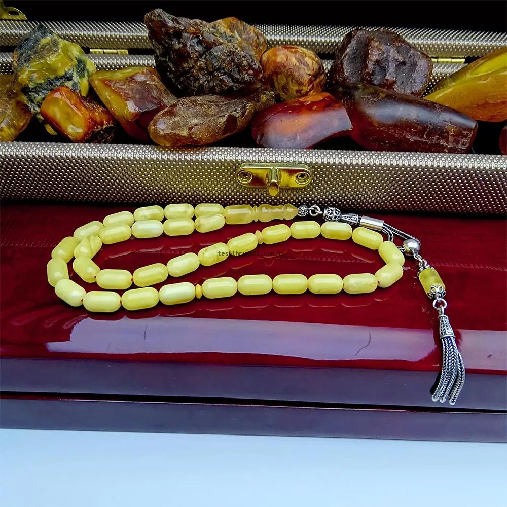 Litvanya Drop Amber Prayer Beads