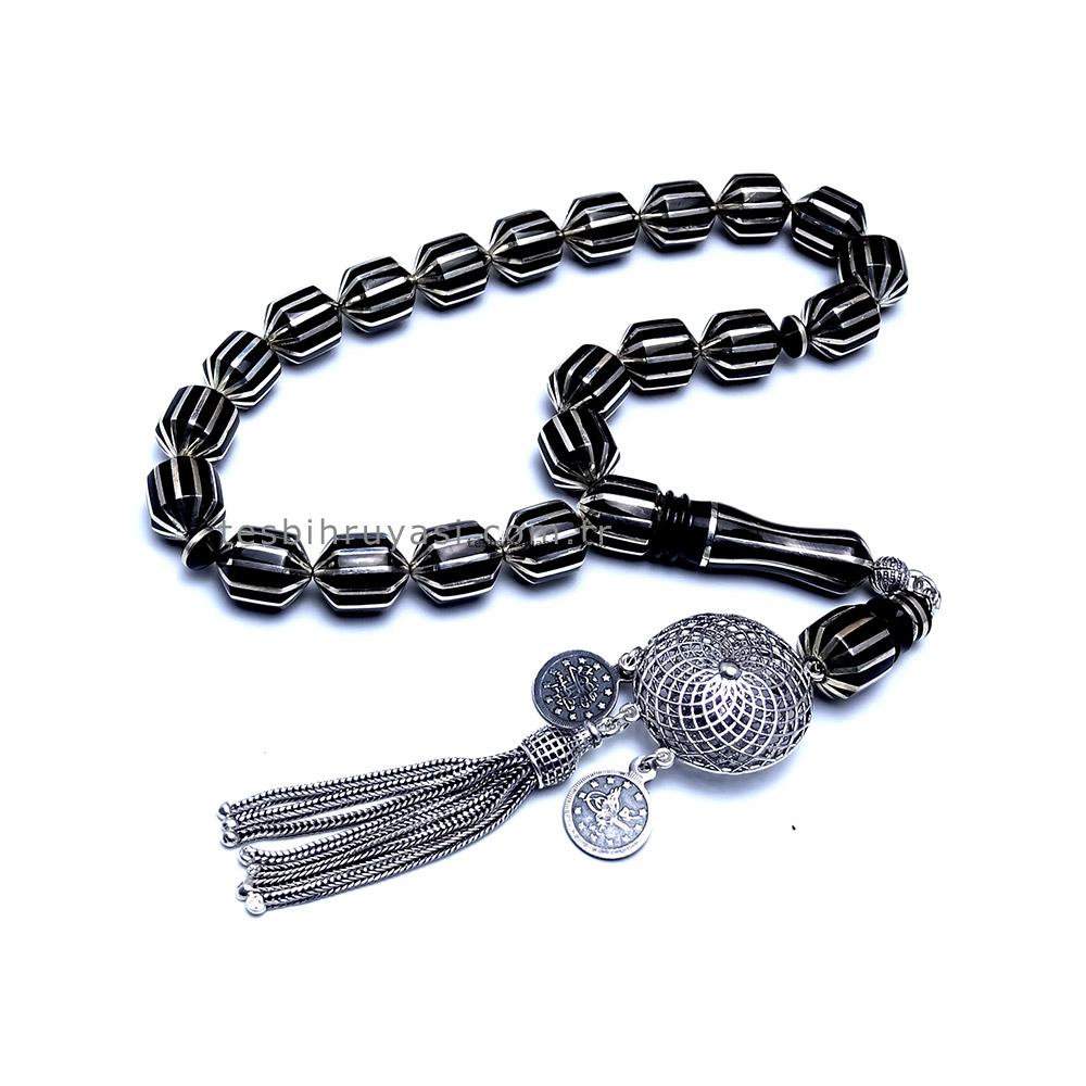 Tipped Capsule Cut Maskot Oltu Stone Prayer Beads 16,875.00 TL KDV