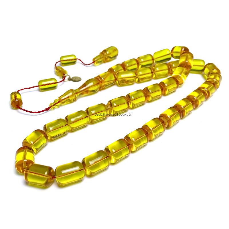 Yellow Amber Prayer Beads
