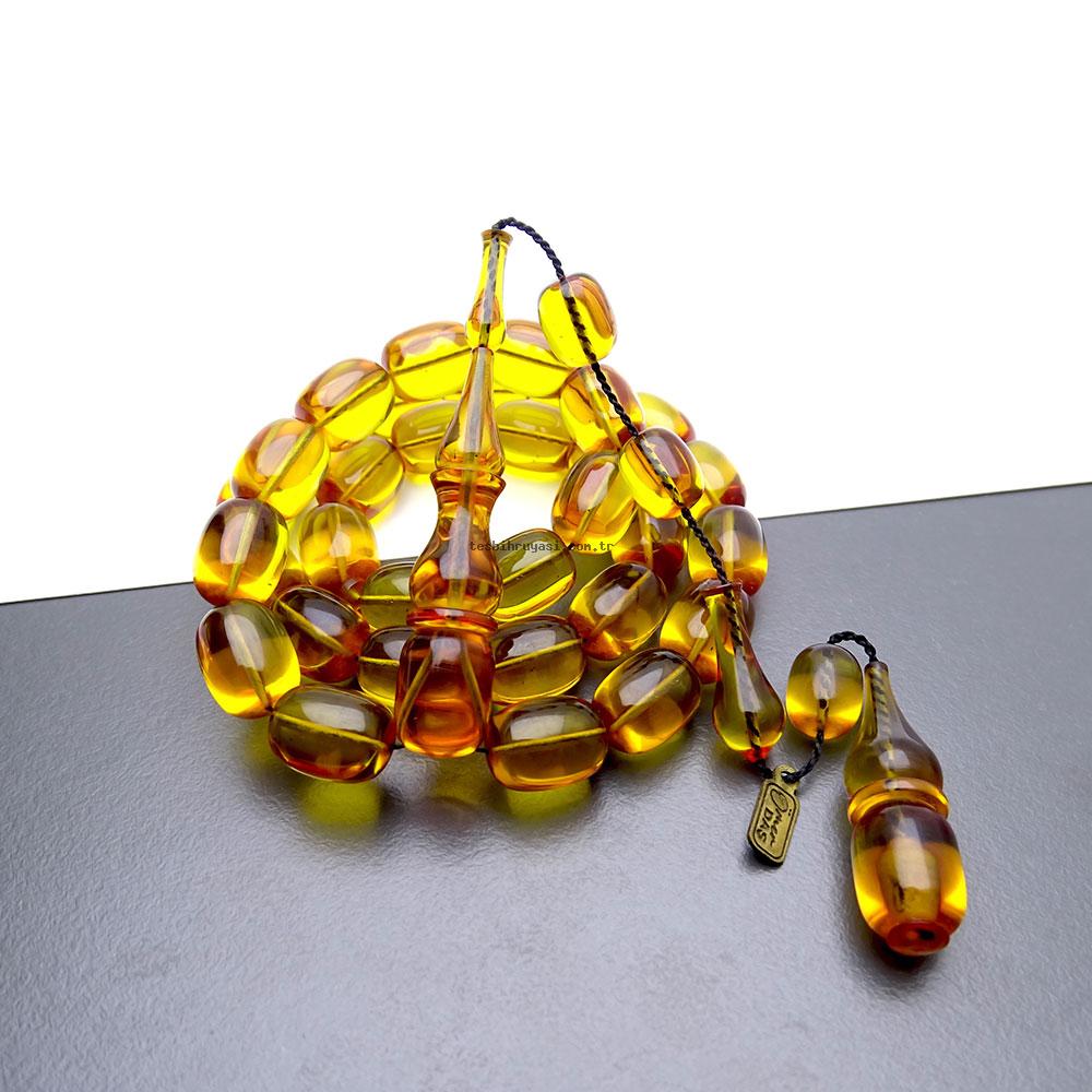 Fire Amber Prayer Beads