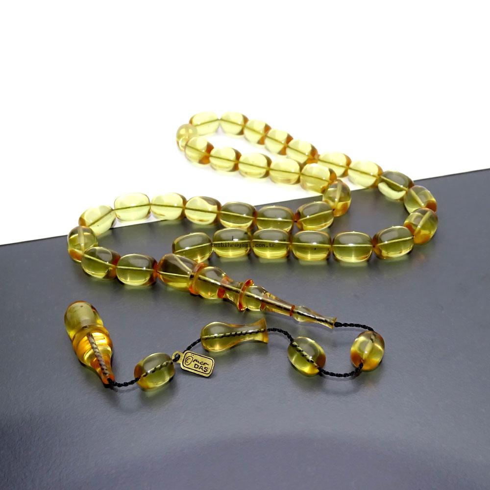 Fire Amber Prayer Beads