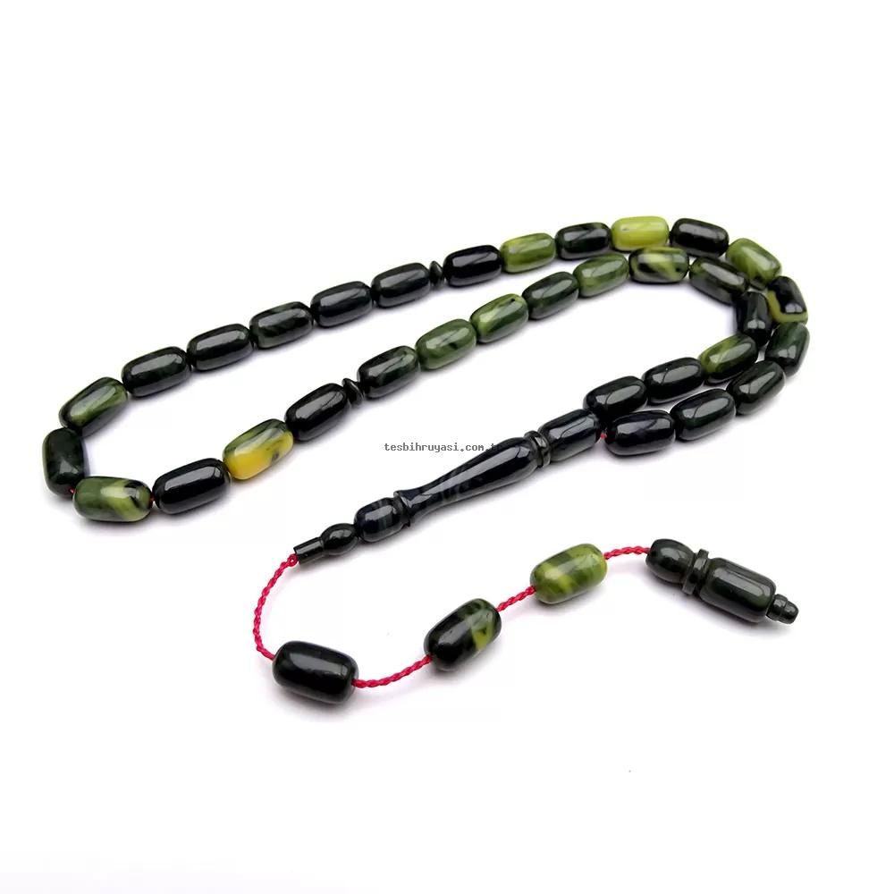 Pressed Amber Prayer Beads