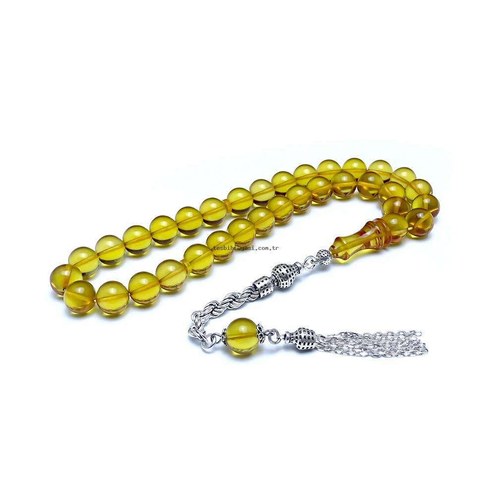 Fire Amber Prayer Beads