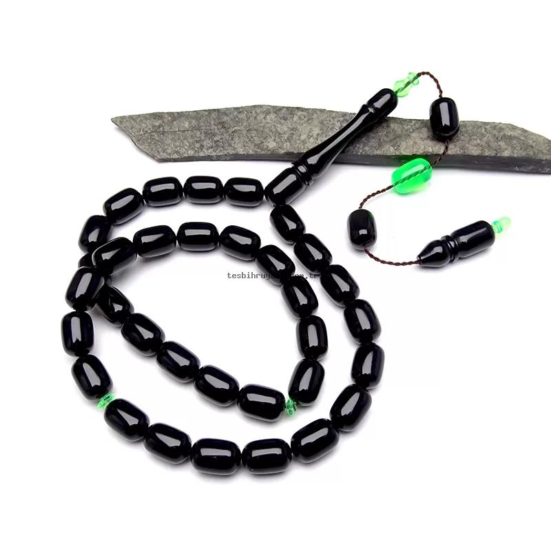 Black Amber Prayer Beads